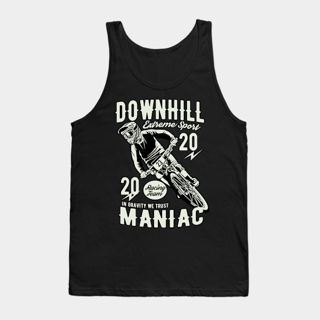 Downhill Moto Maniac Tank Top by D3monic